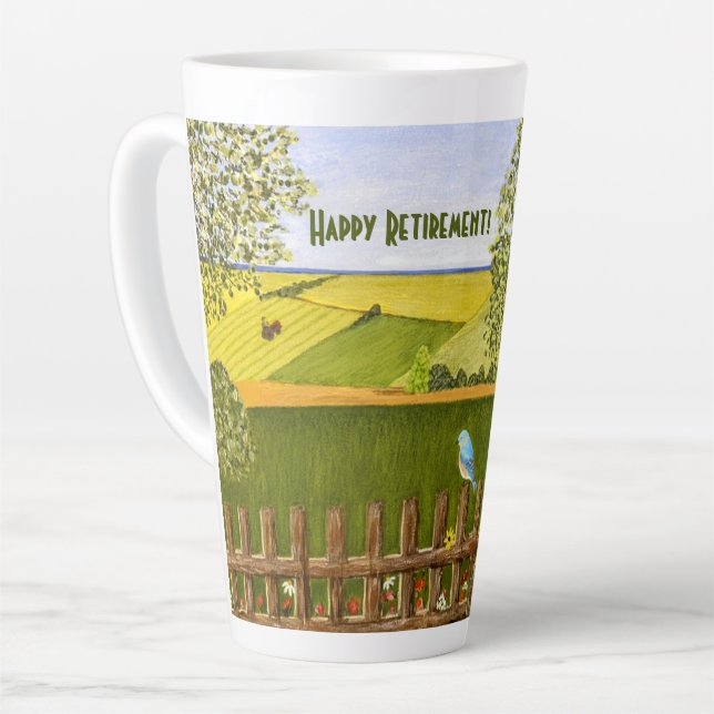 Beautiful View Retirement Latte Mug (Left Angle)