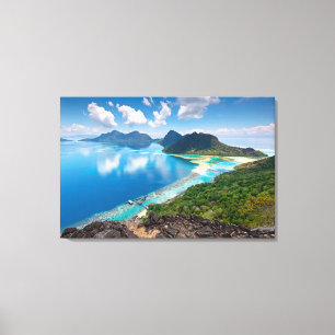 Beautiful View Top of Bohey Dulang Island Canvas Print