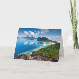 Beautiful View   Top of Bohey Dulang Island Card