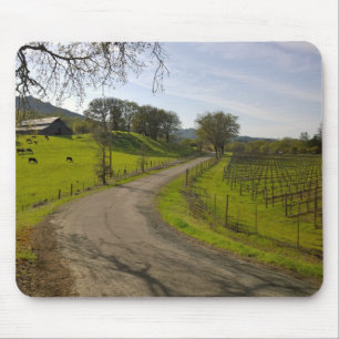 Beautiful Vineyard in Napa Valley California Mouse Mat