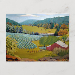 Beautiful Vineyard on Augusta Missouri Farm Postcard
