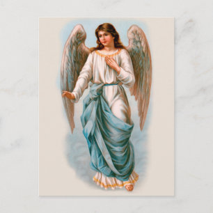 Beautiful vintage angel CC1090 Easter greetings Postcard