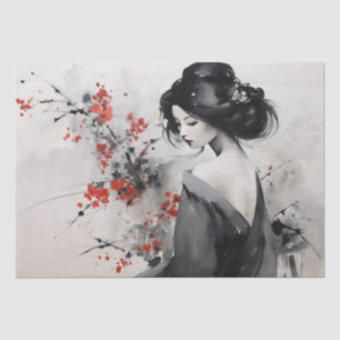Beautiful Vintage Asian Art Inspired  Tissue Paper