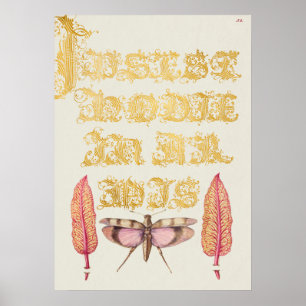 Beautiful Vintage Botanical Illustration Poster