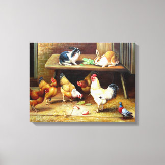 beautiful vintage canvas painting  22 print