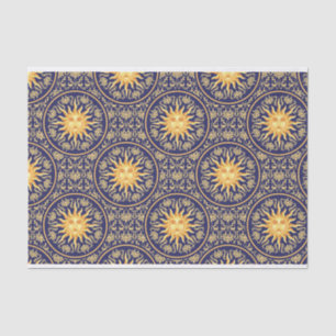 Beautiful Vintage Celestial Sun Pattern Tissue Paper