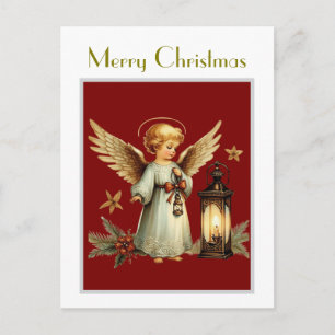 Beautiful Vintage Christmas Angel Postcard