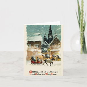 Beautiful vintage Christmas card