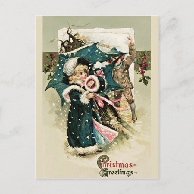 Beautiful vintage Christmas card (Front)