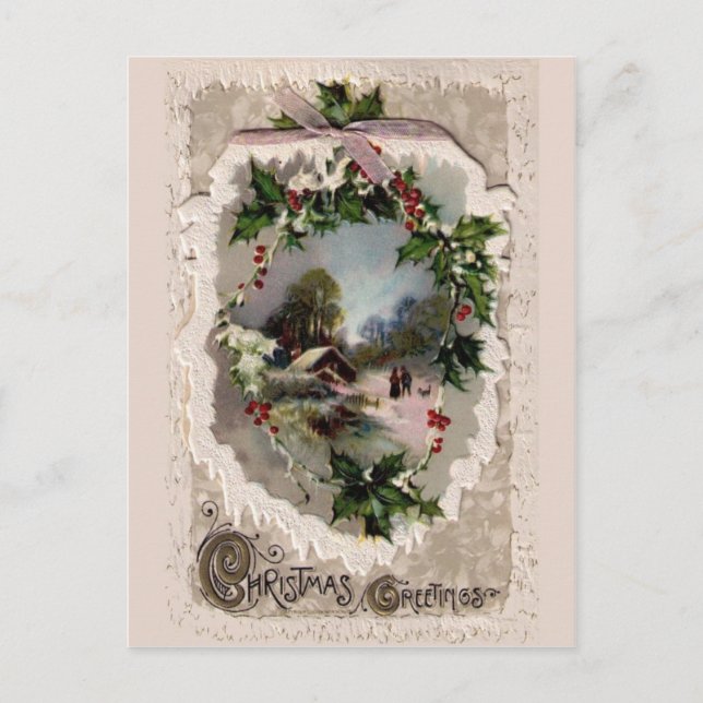 Beautiful vintage Christmas card (Front)