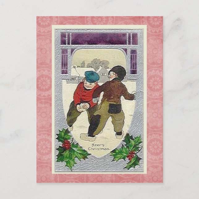Beautiful Vintage Christmas Postcard (Front)