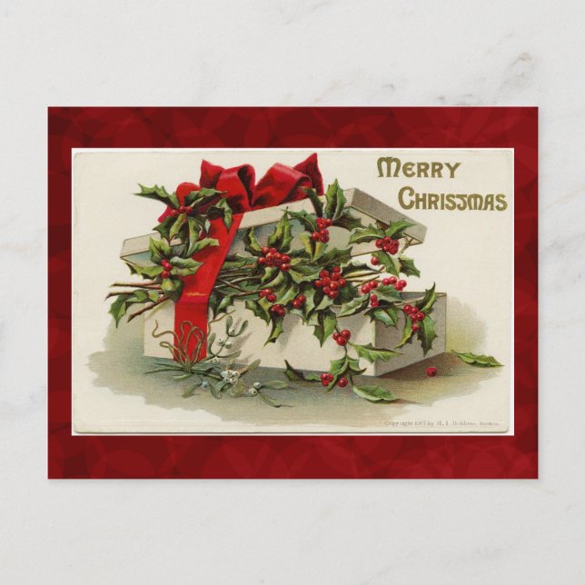Beautiful Vintage Christmas Postcard (Front)