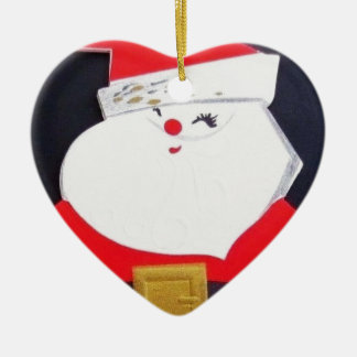 Beautiful Vintage Christmas Santa Ceramic Tree Decoration