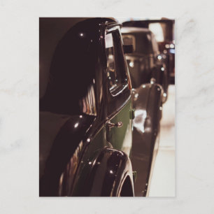 Beautiful vintage classic car Showroom Postcard