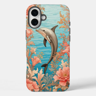 Beautiful Vintage Dolphin  iPhone 16 Plus Case