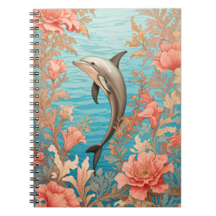 Beautiful Vintage Dolphin  Notebook