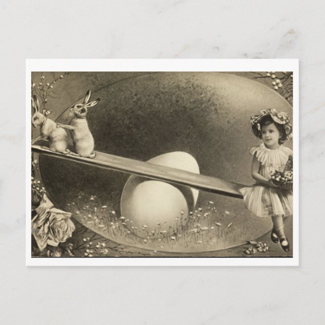 Beautiful Vintage Easter Postcard (Front)