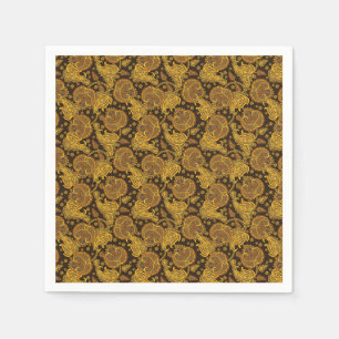 Beautiful vintage ethnic elegant flower pattern napkin