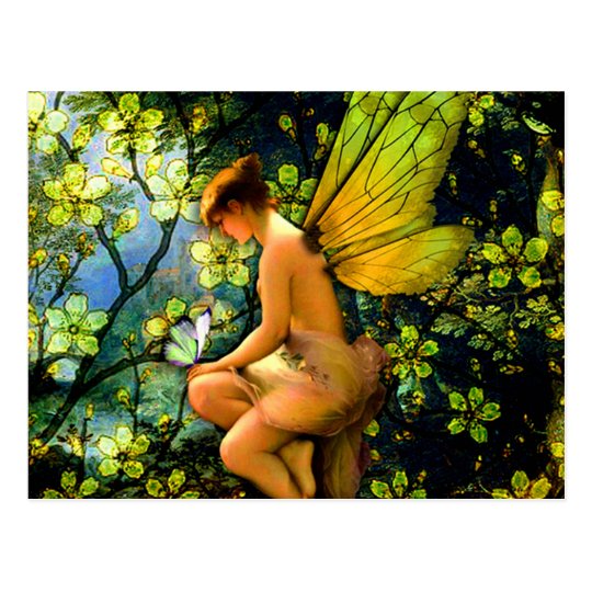 Beautiful Vintage Fairy Postcard