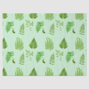 Beautiful vintage ferns paintings tissue paper