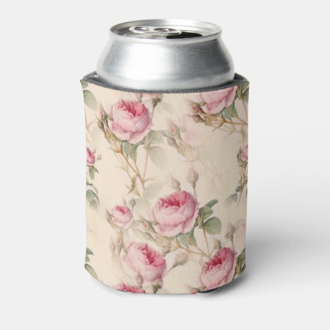 Beautiful Vintage Floral Can Cooler (Can Back)