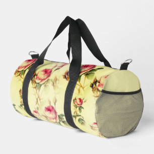 Beautiful Vintage Floral Duffle Bag