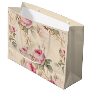 Beautiful Vintage Floral Large Gift Bag