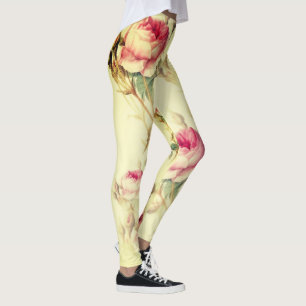 Beautiful Vintage Floral Leggings