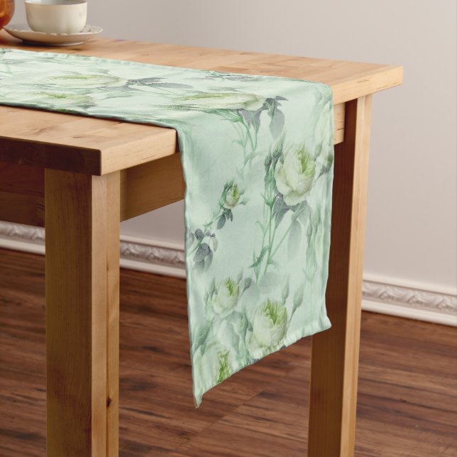 Beautiful Vintage Floral Long Table Runner (In Situ)
