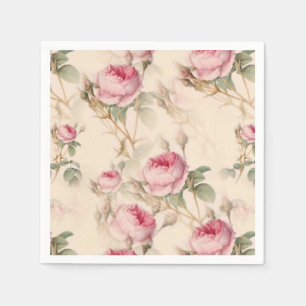 Beautiful Vintage Floral Napkin