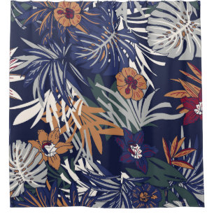 Beautiful vintage Floral pattern in the many kind  Shower Curtain