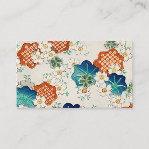 Beautiful Vintage Floral Pattern of Japan Business Card