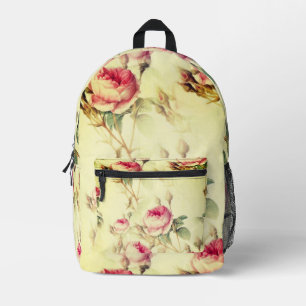 Beautiful Vintage Floral Printed Backpack