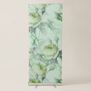 Beautiful Vintage Floral Retractable Banner