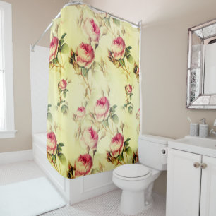 Beautiful Vintage Floral Shower Curtain