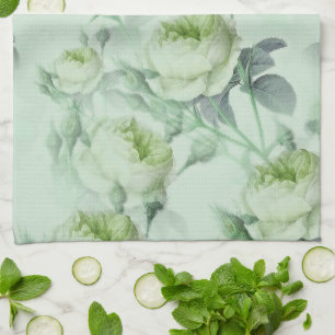 Beautiful Vintage Floral Tea Towel