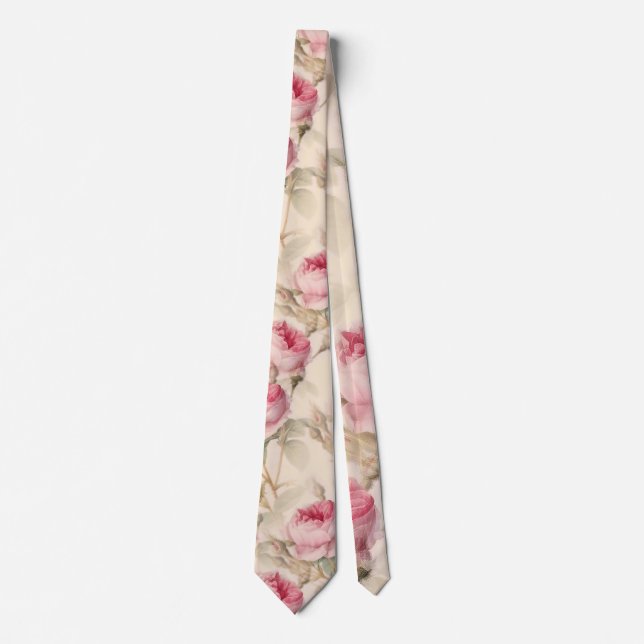 Beautiful Vintage Floral Tie (Front)