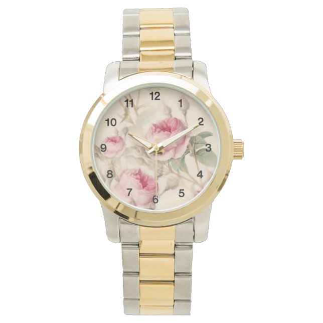 Beautiful Vintage Floral Watch (Front)