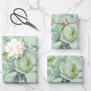 Beautiful Vintage Floral Wrapping Paper Sheet