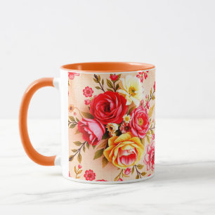 Beautiful vintage Flowers Mug