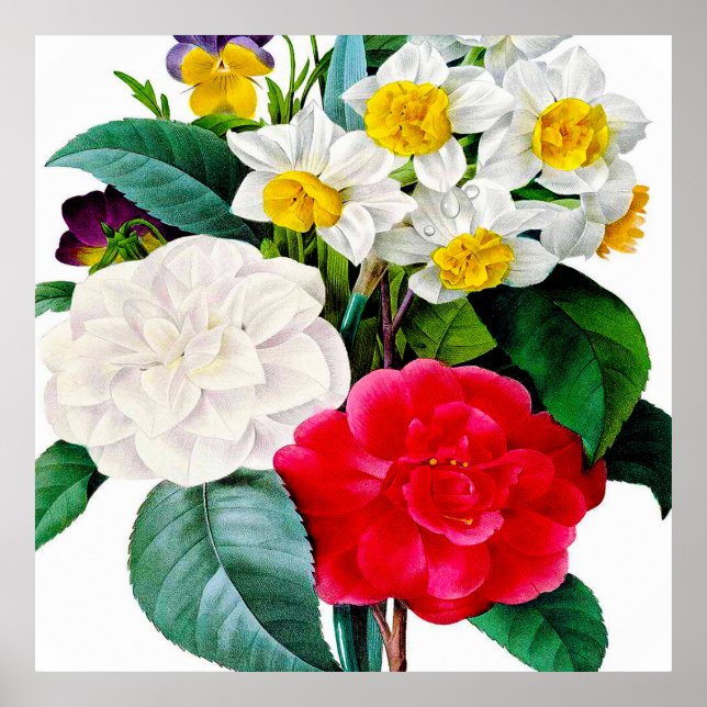 Beautiful vintage flowers poster (Front)