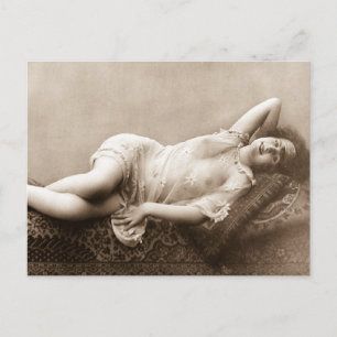 Beautiful ! Vintage French Risque Postcard