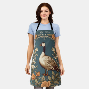 Beautiful Vintage Goose William Morris Inspired Apron