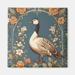 Beautiful Vintage Goose William Morris Inspired Magnet