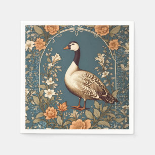 Beautiful Vintage Goose William Morris Inspired Napkin