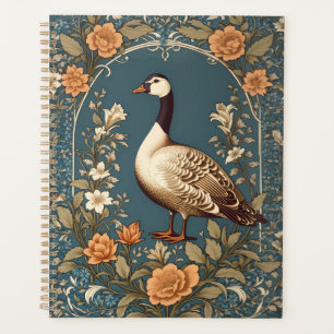 Beautiful Vintage Goose William Morris Inspired Planner