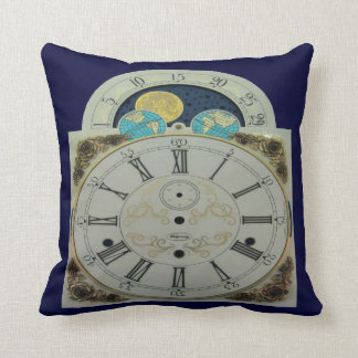 Beautiful Vintage Grandfather Clock Throw Pillows