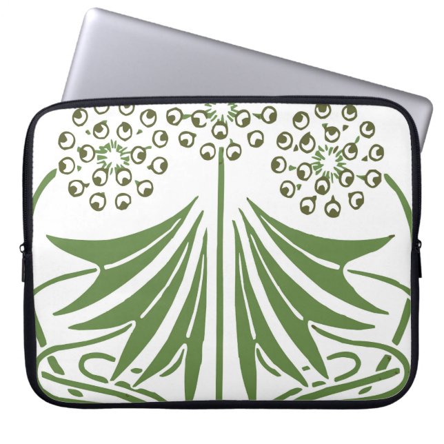 Beautiful vintage illustration. laptop sleeve (Front)