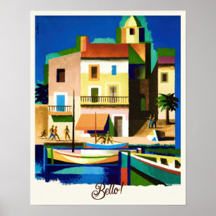 Beautiful Vintage Italian Travel Poster