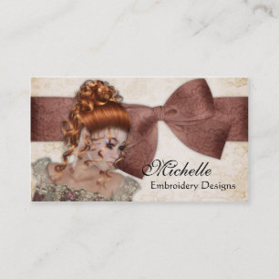Beautiful Vintage Lady 2 Business Cards